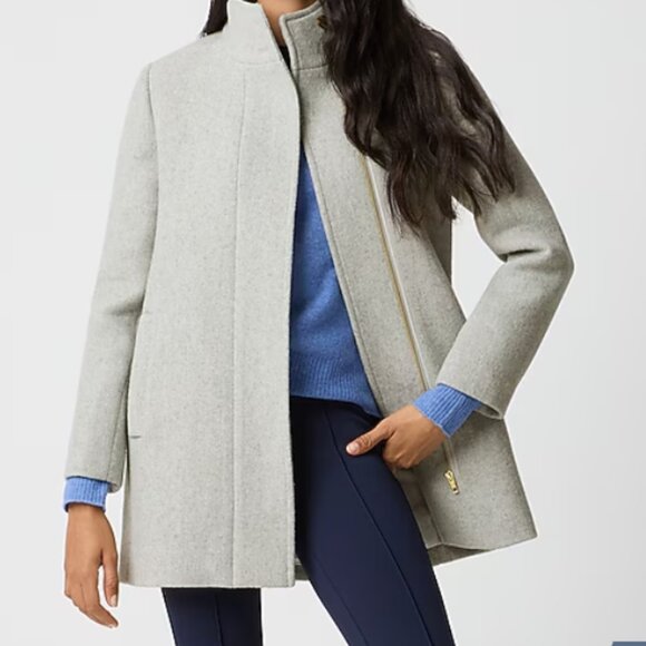 J Crew City Coat Gray - Picture 1 of 16